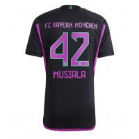 Camiseta Bayern Munich Jamal Musiala #42 Visitante Equipación 2023-24 manga corta